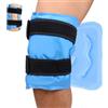jutyum fascia di ghiaccio riutilizzabile impacchi caldi o ghiacciati riutilizzabili Ice Pack per il sollievo dal dolore per lesioni alle gambe,dolore muscolare, gonfiore, interventi di del ginocchio, Azzurro