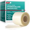 XINSZLIN Hydrocolloid Roll 5x3.6m - Stecca Idrocolloide Tagliabile, Impermeabile e Traspirante per Medicazioni di Ferite, Autoadesivo, Extra Sottile