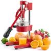 CO-Z Spremiagrumi Manuale Professionale Spremi Melograno Arancio Spremiagrumi a Leva Acciaio per Casa, Ristorante, Bar (rosso)