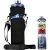 AF-WAN Borsa frullatore portatile per Ninja Blast Max Mixer portatile BC251EUNV, BC251EUIV, BC251EUGY, BC251EUMT, BC251EUPK, BC251EULD, BC251EUSL - Custodia isolata mixer con cinghia trasversale (nero)