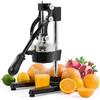 CO-Z Spremiagrumi Manuale Professionale Spremi Melograno Arancio Spremiagrumi a Leva Acciaio per Casa, Ristorante, Bar (BK Acciaio)