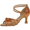 Diamant - Diamant Damen Latein Tanzschuhe 109-087-087, Scarpe Da Ballo - Standard & Latino da donna, Marrone (Braun (Dark Tan)), 38 2/3