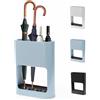 LOMUG Portaombrelli Design Moderno Porta Ombrelli in Metallo, Contenitore per Ombrelli con Vaschetta Scolapioggia Rimovibile, Portaombrelli Autoportante per Casa Ufficio per Ombrelli Lunghi/Corti,Azul