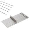 Elecbee Set da 50 aghi in acciaio per macchina da maglieria, set di aghi in acciaio per cucito su tessuto e lavori creativi fai da te, adatti per macchina da maglieria Brother KH820 KH830 KH860 KH881 KH868