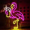 OYCGZV Segno al Neon Rosa di Fenicottero per Decorazione da Parete, Luce al Neon per Birra, Segno LED USB Regolabile per Bar, Casa, Pub, Camera da Letto, Ristorante, Rifugio Maschile, Negozio, Zona di