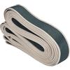 BENECREAT Cinturino in Tessuto di Cotone Beige Verde da 9 m, Bordo del Nastro A Strisce di Tela Largo 38 mm per La Borsa dello Zaino della Cintura da Cucire, 2 mm di Spessore
