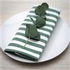 Filu - Tovaglioli, 100% cotone, Verde scuro/bianco (a righe)., 100 % Baumwolle / 4er Pack