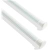 Generico Bastone Tenda A Pressione Estensibile In Acciaio Bianco 50-80 Cm Confezione 2 Pezzi