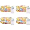 CandLuc Luci LED Batteria con Timer, Lucine Led Decorative a Batteria 2M 20LED Catena Luminosa Lucine Fata Luci Impermeabile per Camere da Letto Giardino Casa Feste Natale Matrimonio