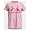 UNDER ARMOUR ARMOURTECH SOLID PRINT FILL BL SSC T-Shirt da Bambina
