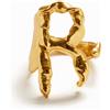 Desigual, Anello lettera R placcato oro Zalio, L