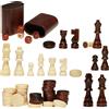 Uimoso Set da tavolo 3-in-1 18" per scacchi, dama e backgammon