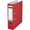 Leitz Raccoglitore con Meccanismo a Leva 180° in Plastica, Formato Commerciale Dorso 8.2 cm, Rosso, 10105025