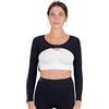 CzSalus Mini Top Stringi Braccia rassodante Compressione Alta per Lipedema, Linfedema, Misure Forti (Nero, S/M)