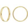 DelPia, Anello Modello Fede in Oro 18kt e Argento Sterling 925 misura 14 (Spessore 3, Giallo)