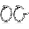 Vankula Pesi per Lobi Peso Dilatatori lobo orecchie ear weight in Acciaio inossidabile Serpente piercing espansori Gioielli Uomo Donna 6mm(2G) Argento