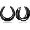 Vankula Dilatatori Lobo sella tunnel dilatatore orecchie U Forma in Acciaio inossidabile lobi piercing espansori Gioielli Uomo Donna 8mm a 25mm