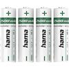 Hama Batterie ricaricabili NiMH, AA Mignon, 2500 mAh, 1,2 V, 4 pezzi