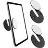 MoKo 2 Pezzi Universale Supporto da Parete per Tablet, Cellulare, Supporto Regolabile a 90 Gradi Facile Installazione Compatibile con iPad Kindle E-Reader Smartphone Router WiFi TV Box, Nero