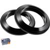 Uliwamowi 2 Pezzi Guarnizione Cassetta WC Esterna per Thetford, Guarnizione Scarico WC per Camper Thetford C200 C250 C400 C2 C3 C4, Silicone Resistente, Accessorio per Toilette Camper Impermeabile Anti-Perdite
