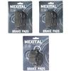 MEXITAL Pastiglie freno Semi-metallico Anteriori + Posteriore per CB 600 F Hornet (FW/FX/FY/F1-F6/F21/F22/F2Y) (98-06)/CBF 600 N/S (04-09) (Non ABS) SA NA (ABS) (04-06)/CBF 1000 (Non ABS) (06-15)