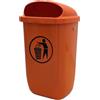 Sulo Bidone per rifiuti H650xL395xP250mm 50l arancione SULO