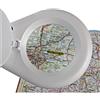 MAUL Lampada d'ingrandimento MAULviso LED 6.500 K Stand bianco