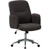 COLAMY Sedia da ufficio ergonomica COLAMY - Schienale alto dal design a conchiglia, girevole con rotelle - Grigio