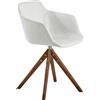 Ángel Cerdá Angel Cerdá sedia girevole in tessuto beige 4059