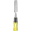 QUARKZMAN Scalpello In Legno 3/4 Lama In Acciaio CRV Con Bordo Smussato Impugnatura In PVC Ad Alto Impatto Utensili Manuali Per Lavorazione Del Legno Con Cappucci Per Intagli