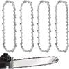 MospdyGear 4 catene per motosega da 45,7 cm per barra da 45 cm, passo 3/8 LP 62 maglie driver calibro 1,3 mm, ricambio per Husqvarna 36 41 120 136 137