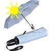 Knirps Ombrello T.200 medio Duomatic, blu/bianco, 97 cm