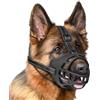 EcoEarth Museruola per Cani - Museruola a cestello Resistente per Cani di Piccola Taglia - Piccola, Nera - Protezione per la Bocca Regolabile e Traspirante per prevenire morsi e latrati