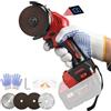 Roadtime Smerigliatrice angolare a batteria da 3 pollici compatibile con Milwaukee 18V (senza batteria), smerigliatrice angolare mini senza spazzole da 16.800 giri/min con display digitale, 2 dischi abrasivi