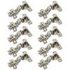 LIKERAINY 95 Grado Cerniera 35mm Battuta Interna senza Ammortizzatore con Montaggio Scivolare per Ante Mobili da Cucina Gabinetto Cerniere per Armadio Porta 10 Pezzi