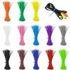 PIANKEKE 1300 Pz Fascette Plastica Autobloccanti, 3 x 100mm,Multicolore | Fascette per Cavi Riutilizzabili, fFascette Stringicavo Resistenti ai Raggi UV per casa ufficio garage officina