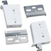AERZETIX - C74772 - Set di 6 ferramenta scatole per sospensione per mobile alto da cucina e bagno - fissaggio a parete per avvitare - in acciaio e plastica - colore bianco