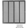 LIRAST 400x400mm Zincato Griglia di Ventilazione in Metallo - Griglia di Aerazione con Rete Anti-Insetti