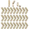 GERUI 30 mini cerniere a barile, mini cerniere in ottone, piccola cerniera a barile, per portagioie fai da te, scatola regalo, cerniere per mobili in miniatura (oro)