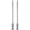 QUARKZMAN 2pz H3,0 Chiavi a Brugola per Punte da Trapano 3mm Punte Metriche Piane 1/4 Attacco Esagonale 150mm (6) Punta Cacciavite Esagonali Magnetico Lungo Industriale per Viti