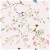 VaryPaper Carta da Parati con Uccelli in Stile Retrò 44.5cmx200cm Carta da Parati Floreale Camera Letto Soggiorno Pellicola Adesiva Decorativa Rosa Adesivi Decorativi per Mobili Armadio Scaffali
