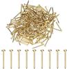 M METERXITY 200 Pcs Piccoli Chiodini, 1.2mm x 15mm Chiodi Di Precisione In Ottone Mini Testa Tonda Per Accessori Decorativi/Per La Casa/Appendi Quadri/DIY/Lavorazione Del Legno