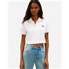 Tommy Hilfiger Badge Crop W - Polo - Donna - Bianco