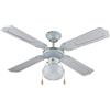 VINCO Ventilatore Vinco Da Soffitto 70912 Lampadario Con Luci 4 Pale 55W 3 Velocità