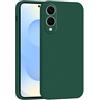 Mixroom - Cover Custodia Case per Samsung Galaxy S25 EDGE Protezione Fotocamera in Silicone TPU Morbido Opaco Bordi Piatti Colore Verde Foglia