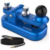 Putikeeg Codice Morse CW Telegrafo,Putikeeg CW Chiave Morse Automatico in Lega di Alluminio CW Morse Key Tasto Morse Che Paddle Keyer per Comunicazioni Onde Corte 7,5×3,5×4,8cm