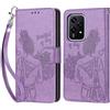 KENHONER Custodia per Honor 200 Lite Cover, Viola | Portafoglio in Pelle PU Retro, Antiurto Flip, Slot per Schede, Funzione Stand, Chiusura Magnetica