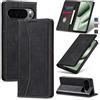 Jasonyu Cover per Google Pixel 10 Pro XL Flip Custodia in Pelle PU, Cover a Libro Portafoglio, Funzione Supporto, Magnetica, Slot Schede, TPU Bumper Caso Custodia (Nero)