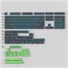 Sumgsn Set di 172 tasti Doubleshot verde con profilo ciliegio ondulato keycap compatibile con tastiera meccanica 61/64/87/104/108 switch Cherry Mx
