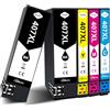 SANCTink Cartucce d'inchiostro Compatibili con 407XL per Epson Workforce Pro WF-4745 WF-4745DTWF (2 Nere, 1 Ciano, 1 Magenta, 1 Giallo, 5 Pezzi)